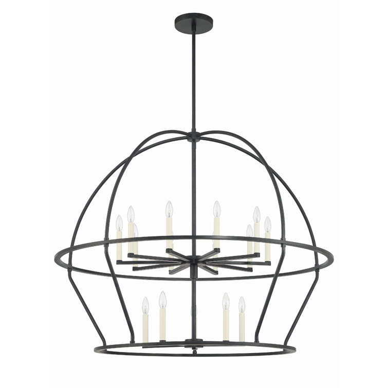 Roumel 15 Light Metal Geometric Chandelier