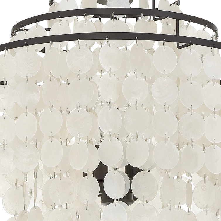 Mini Brielle Dark Bronze 4-Light Crystal Candle Chandelier