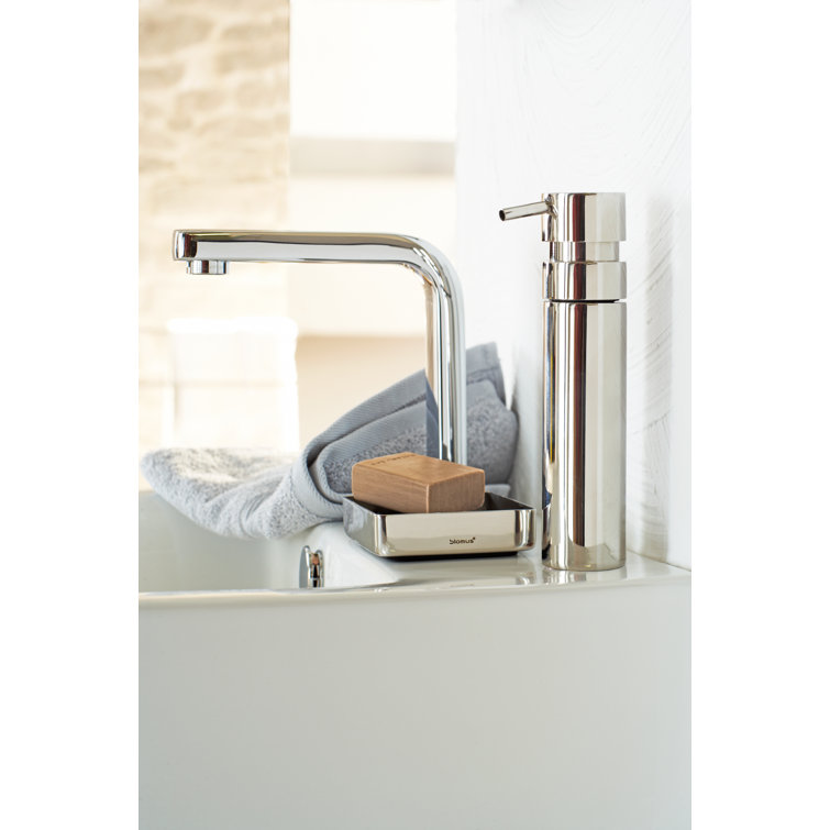 Polished Stainless Steel Modern Soap Dispenser, 3.3 oz