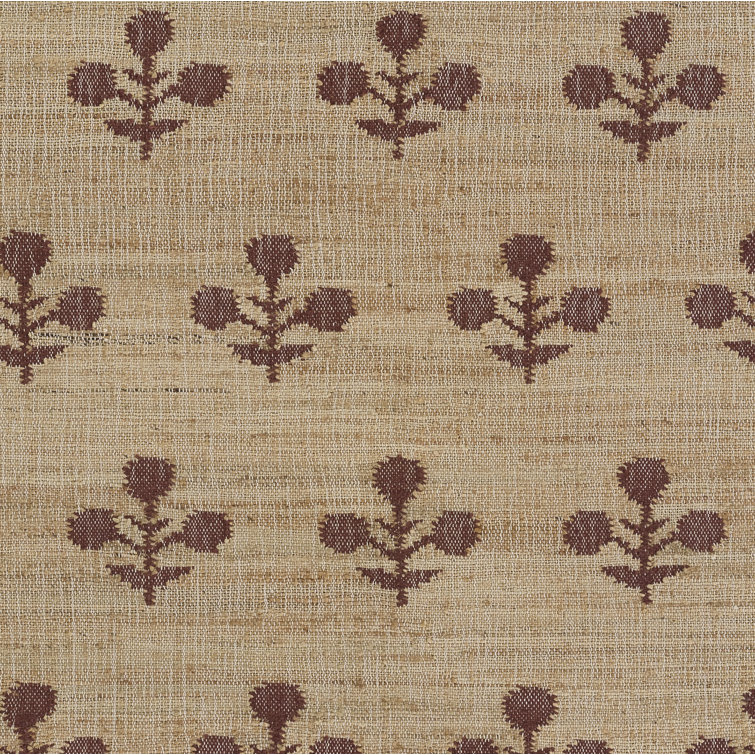 Rust and Beige Flat Woven Wool Runner Rug