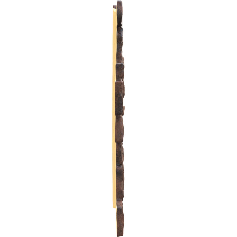 Canyon Brown Faux Stone Wall Paneling 48" x 24"
