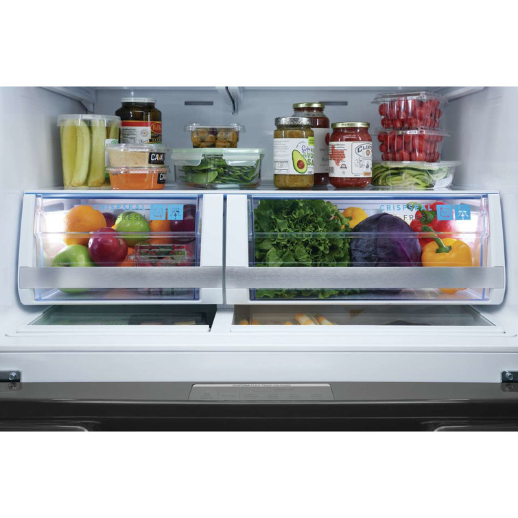 36" Stainless Steel French Door Refrigerator with Ice Maker