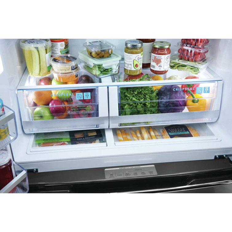 36" Stainless Steel French Door Refrigerator with Ice Maker