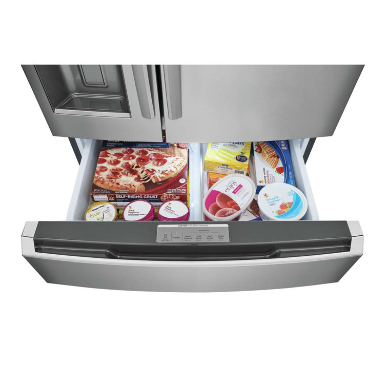 36" Stainless Steel French Door Refrigerator with Ice Maker