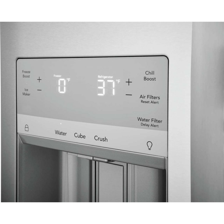 36" Stainless Steel French Door Refrigerator with Ice Maker
