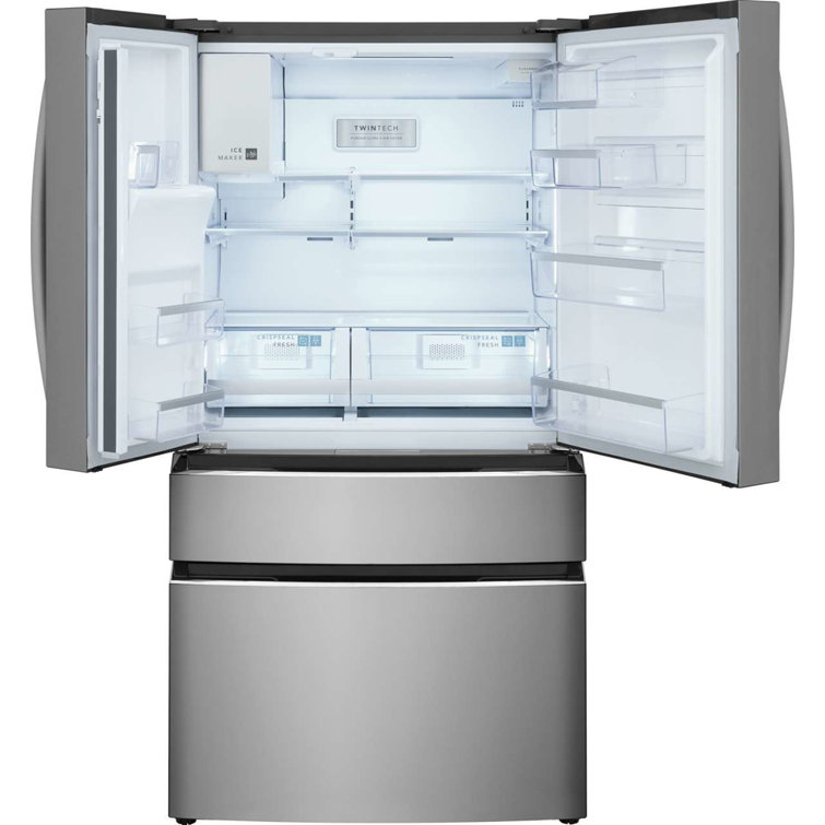 36" Stainless Steel French Door Refrigerator with Ice Maker