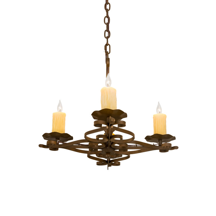Elianna Rustic Iron 4-Light Mini Candle Chandelier