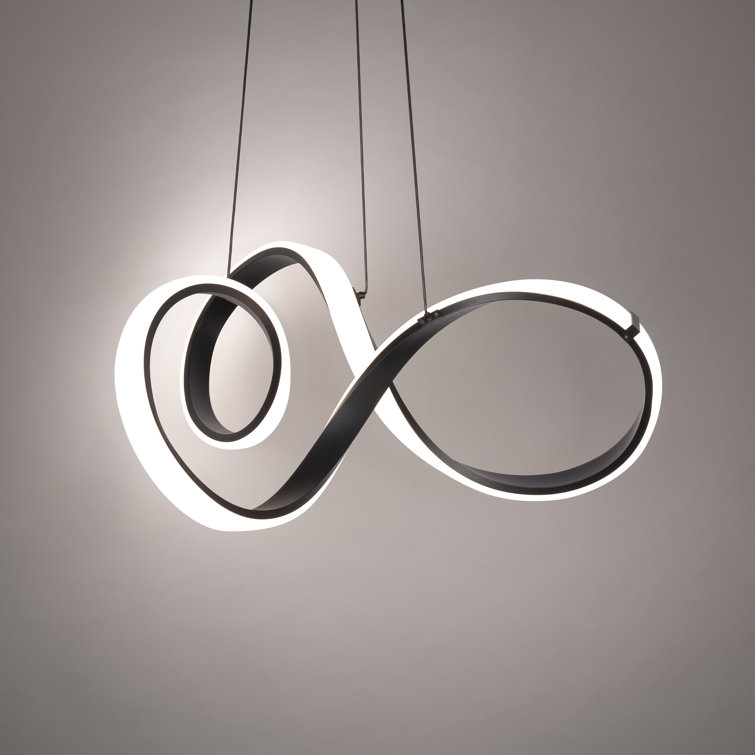 Vornado Black Silicone Shade LED Geometric Pendant