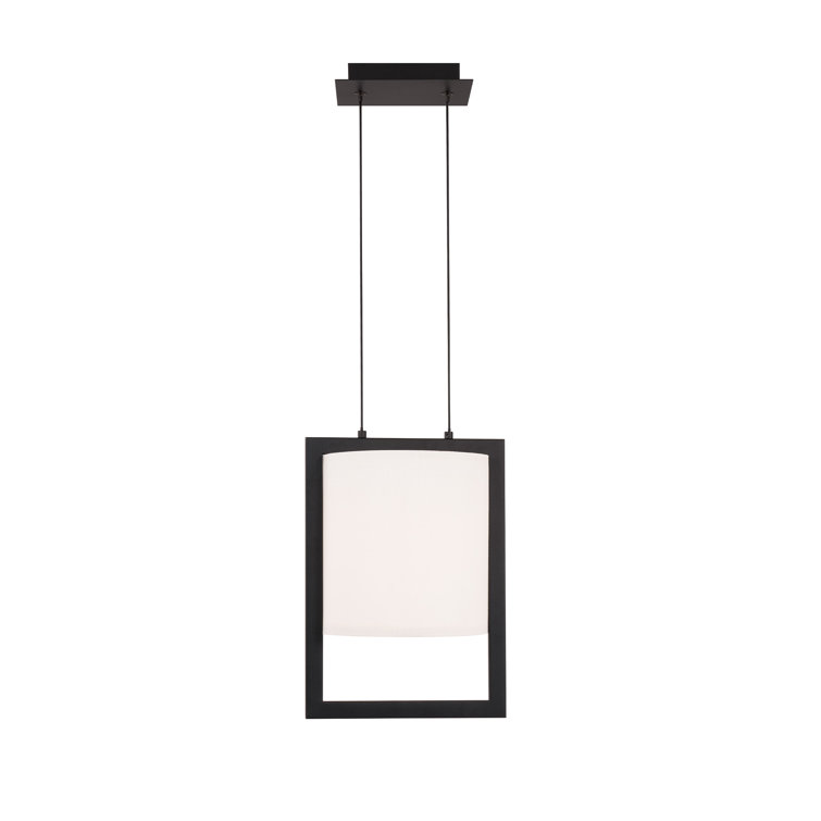 Park Avenue Mini Drum LED Pendant in Brass and Black