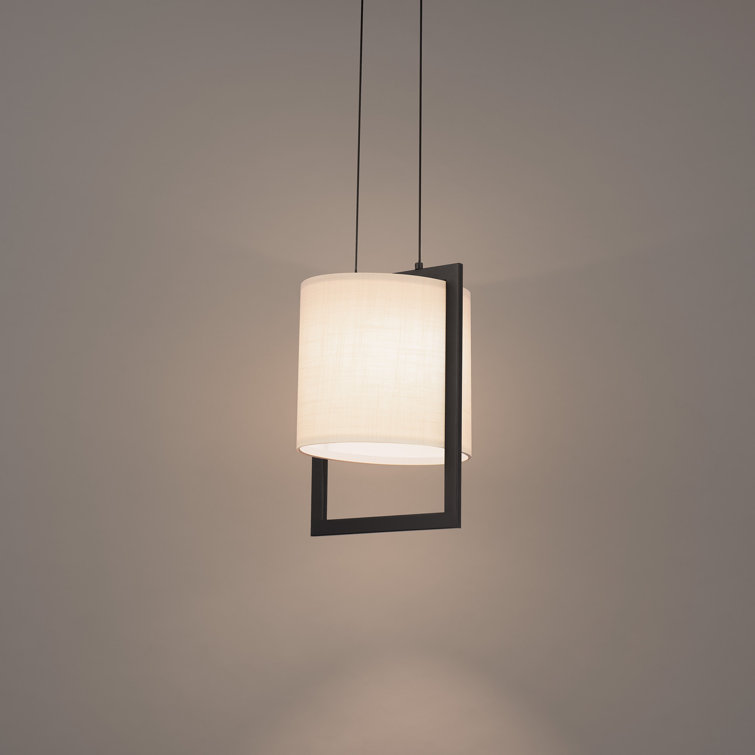 Park Avenue Mini Drum LED Pendant in Brass and Black