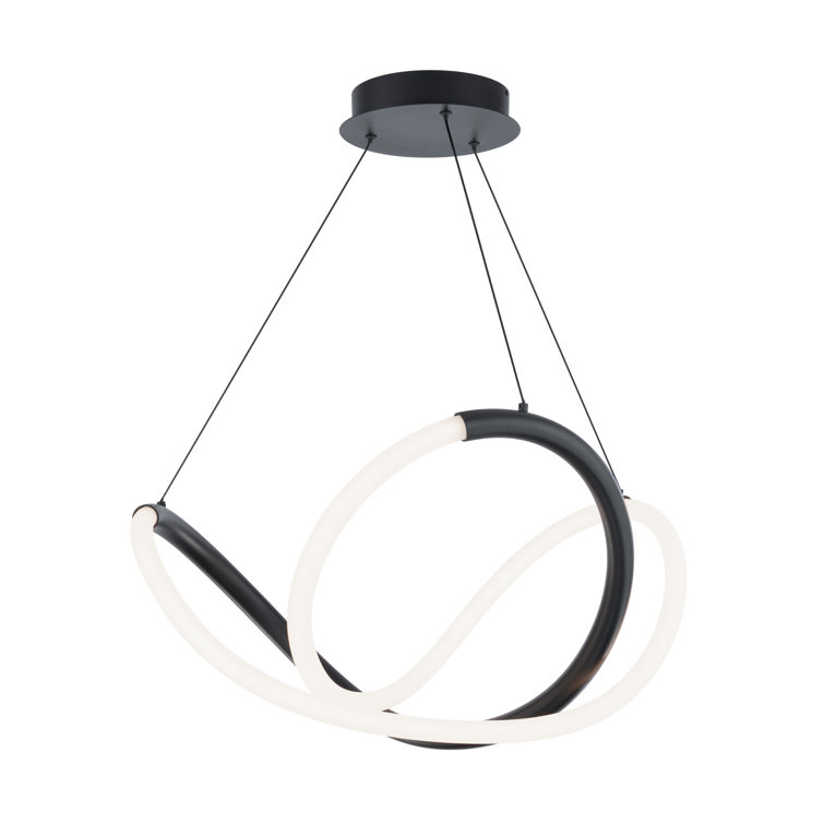 Solo Black LED Geometric Indoor/Outdoor Chandelier