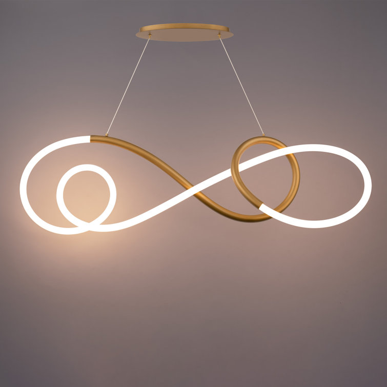 Aged Brass Solo LED Geometric Indoor/Outdoor Pendant