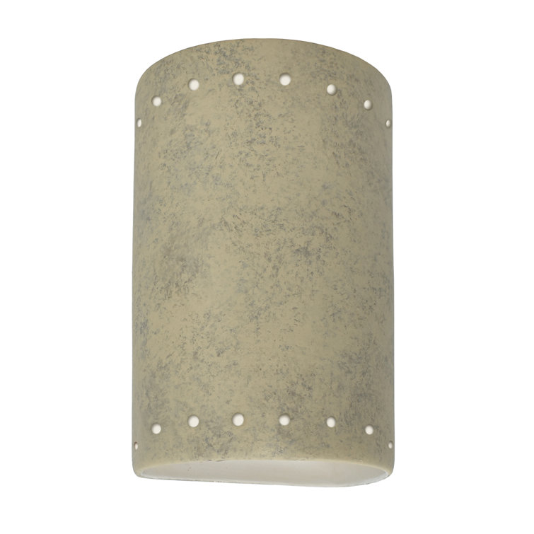 Matte Black 8.5'' Hand-Finished Ceramic LED Outdoor Flush Mount