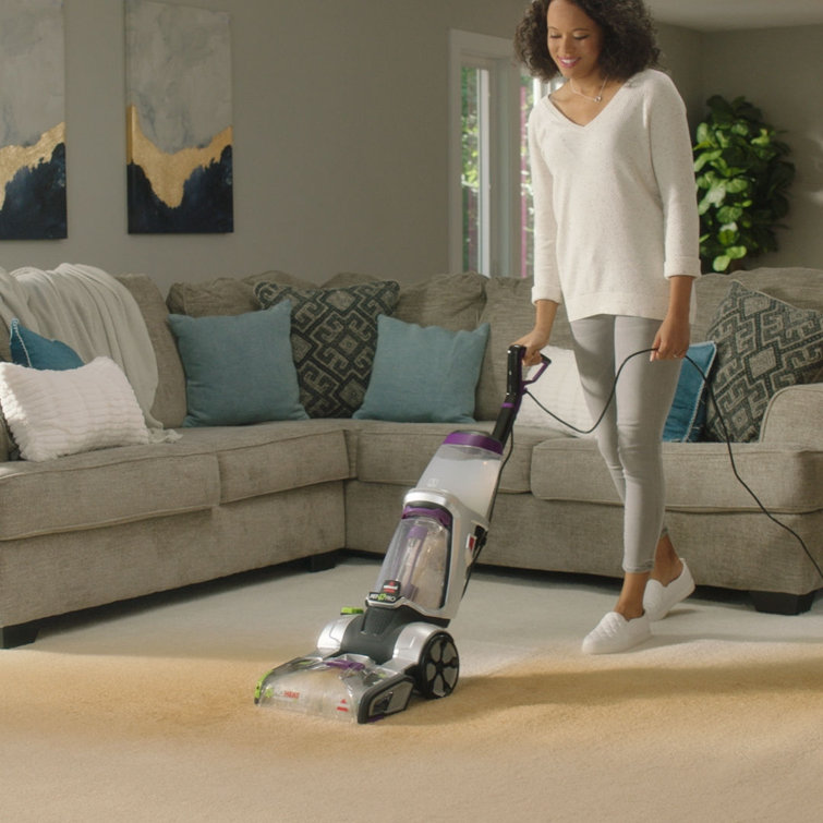 Silver and Purple Upright Pet Pro Carpet Cleaner with Dual PowerBrush