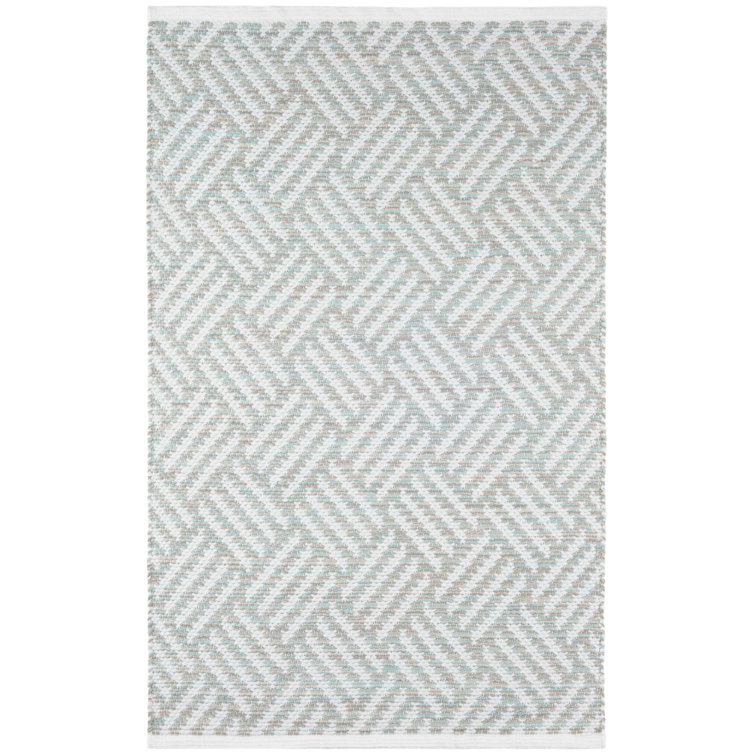 Ocean Stripe Handwoven Synthetic 10' x 14' Indoor/Outdoor Rug