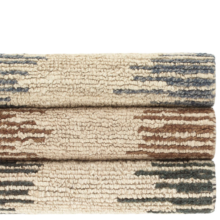 Moss Metal Handwoven Jute and Wool Rectangular Rug