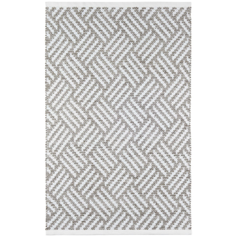 Platinum Stripe Handwoven Reversible Indoor/Outdoor Rug