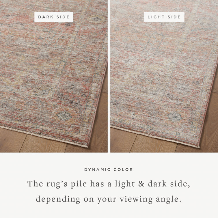 Sunset Floral Synthetic Rectangular Area Rug 2'3" x 3'10"
