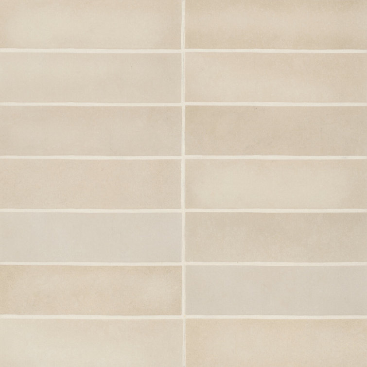 Tatami Beige 2.5" x 10" Matte Ceramic Wall Tile