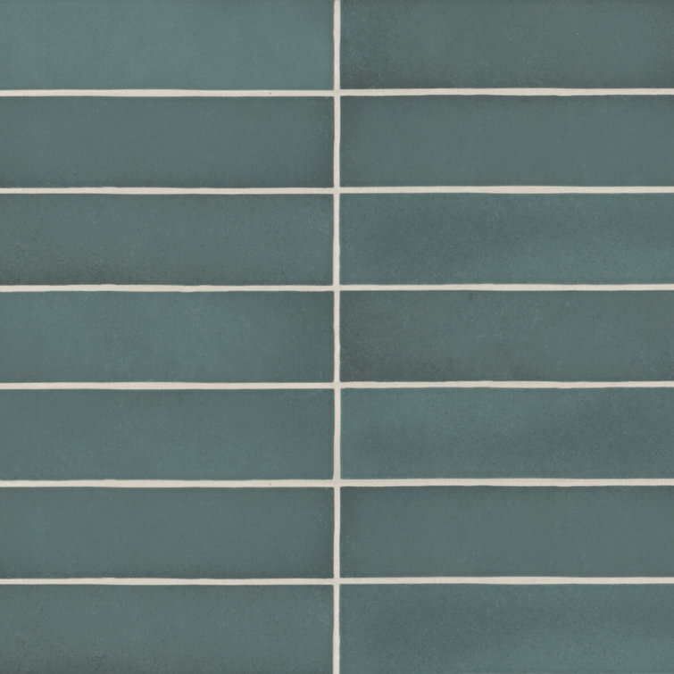 Makoto Arashi Blue Matte Ceramic Subway Wall Tile