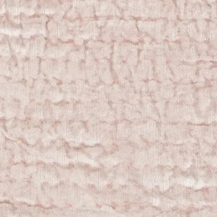 Bliss Pink Velvet King Quilt Set with Cotton Sateen Back