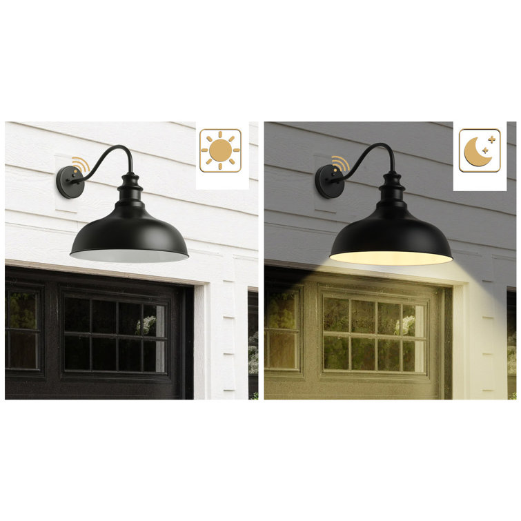 Black Iron 20.47'' Dimmable Outdoor Wall Light