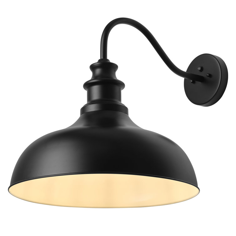 Black Iron 20.47'' Dimmable Outdoor Wall Light