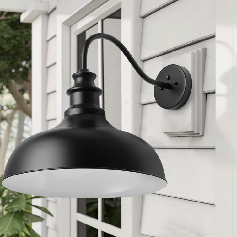 Black Iron 20.47'' Dimmable Outdoor Wall Light
