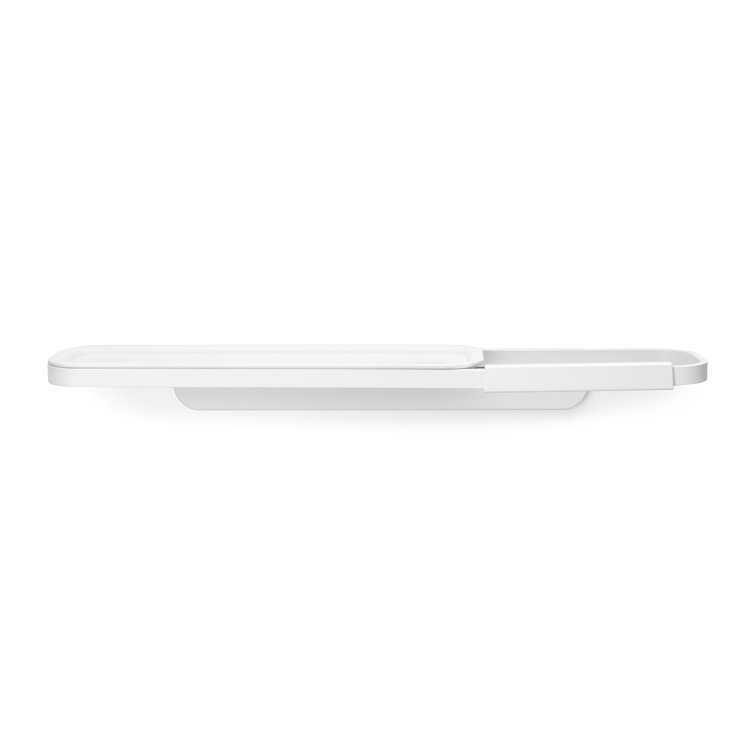 Mineral Gray Wall Mounted Toilet Roll Holder with Shelf