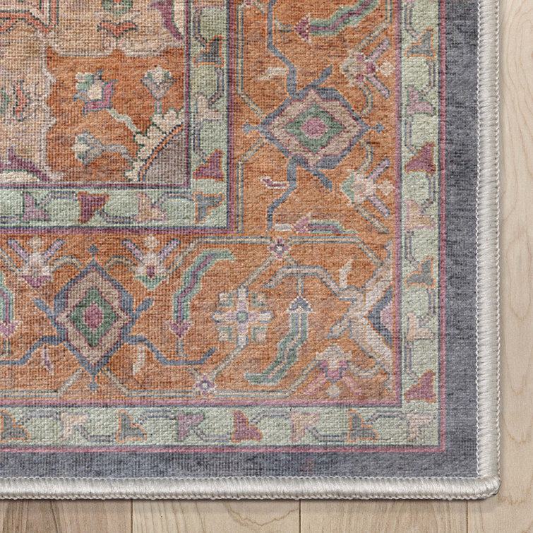 Vintage Oriental Parisian Multi-Color Chenille 3'3" x 5' Area Rug