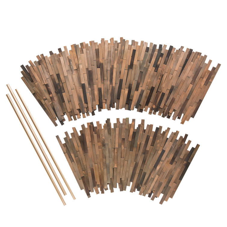 Aged Copper Peel & Stick Distressed Metal Wall Panels Kit