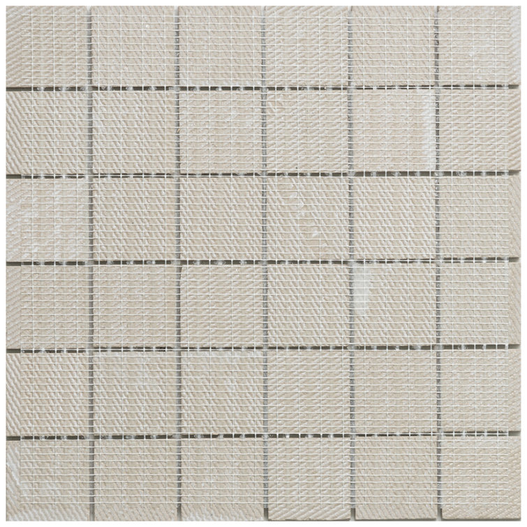 Calacatta Matte Porcelain 12" x 12" Mosaic Tile Sheet