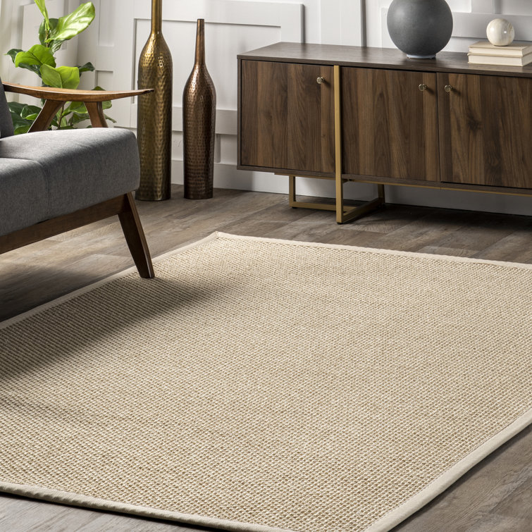 Elaine Chino 10' x 14' Handmade Wool-Cotton Blend Area Rug