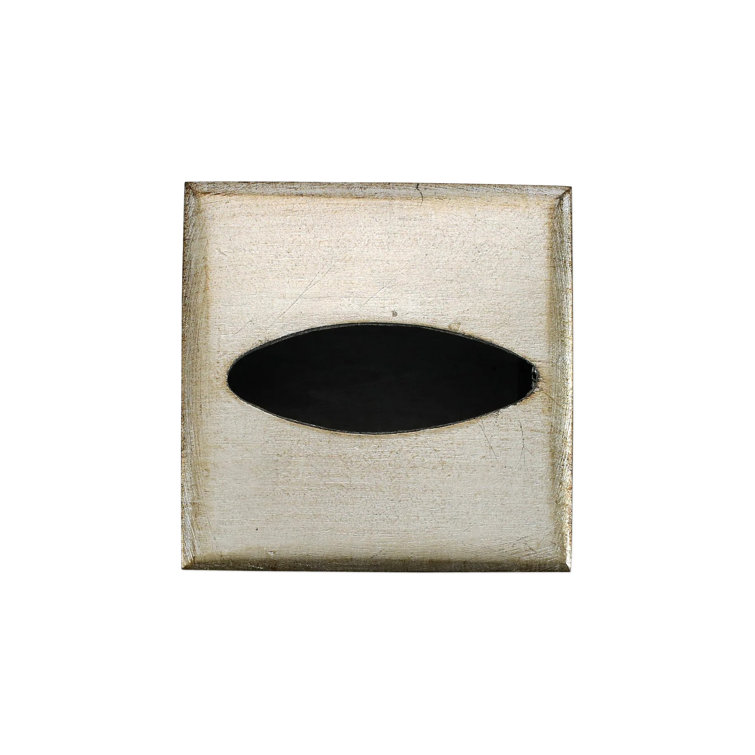 Florentine Platinum Leaf Wooden Tissue Box