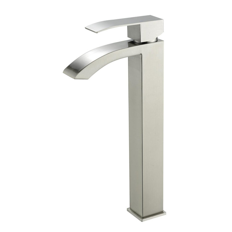 Brushed Nickel Single Handle Vessel Sink Faucet