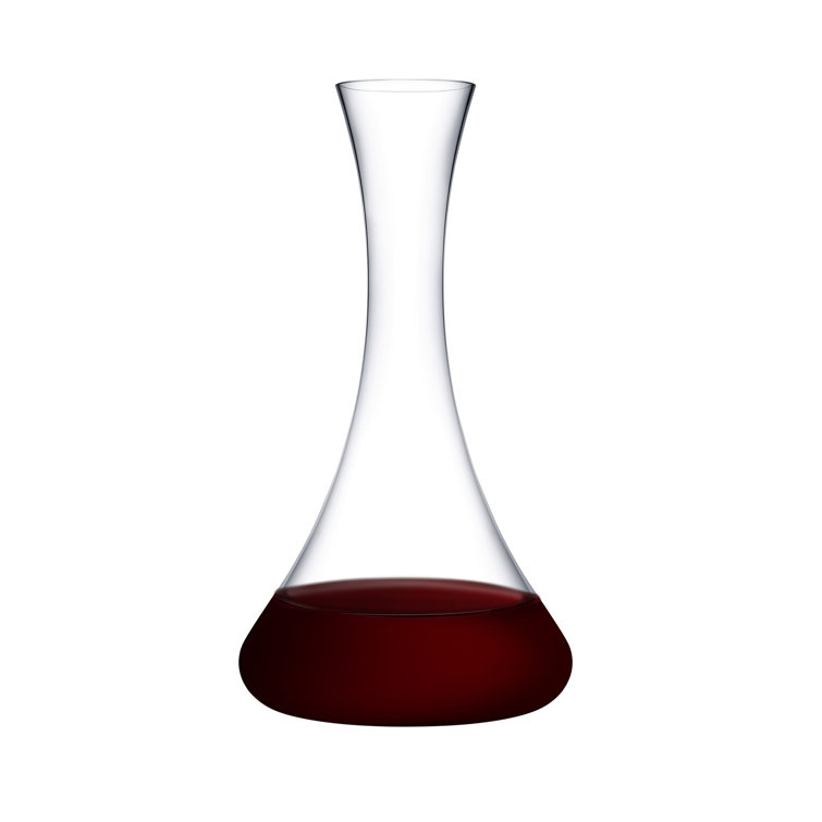 Clear Handcrafted Crystal Wine Decanter for Entertaining