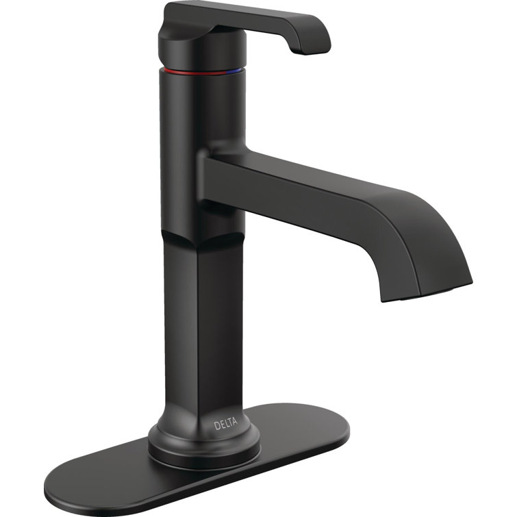 Tetra Matte Black Single Handle Bathroom Faucet