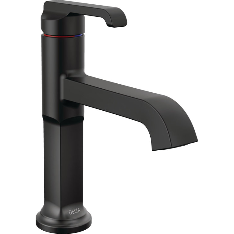 Tetra Matte Black Single Handle Bathroom Faucet