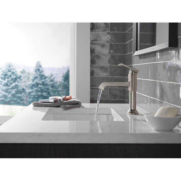 Delta Tetra Stainless Steel Single Handle Bathroom Faucet