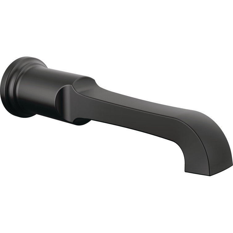 Tetra Sleek Matte Black Universal Fit Tub Spout