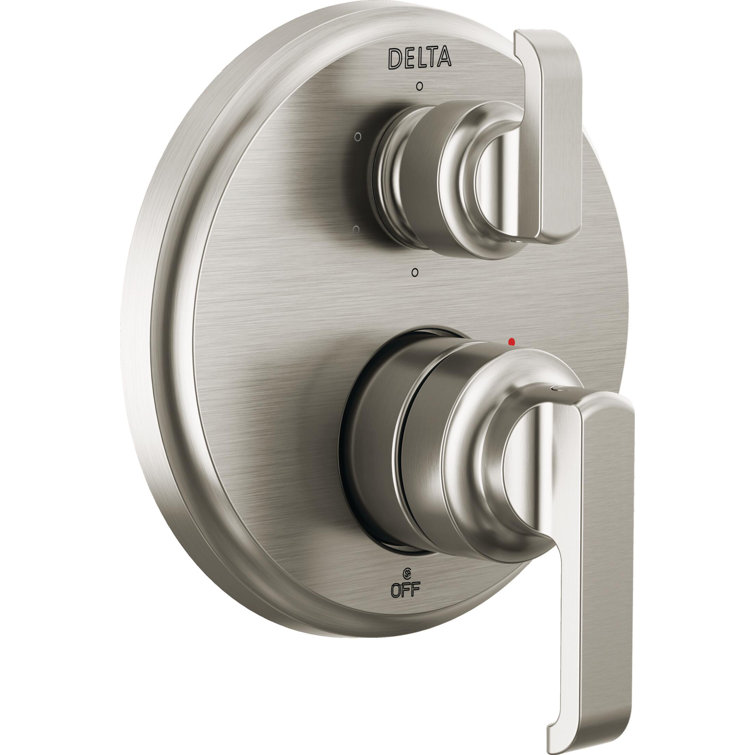 Lumicoat Stainless Brushed Nickel 6-Setting Shower Valve Trim Kit