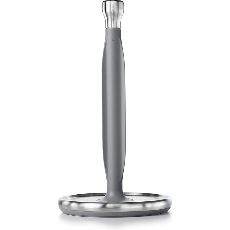 Stainless Steel Freestanding Paper Towel Holder with Weighted Base