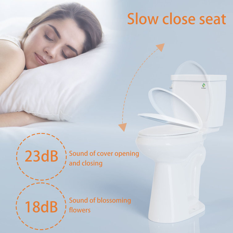 21-Inch High Efficiency White Ceramic Elongated Toilet