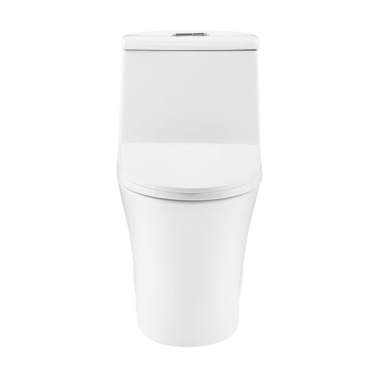 Hugo White Ceramic Elongated Dual Flush Toilet