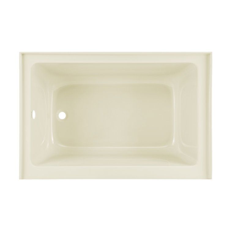 32" White Acrylic Alcove Bathtub with Apron