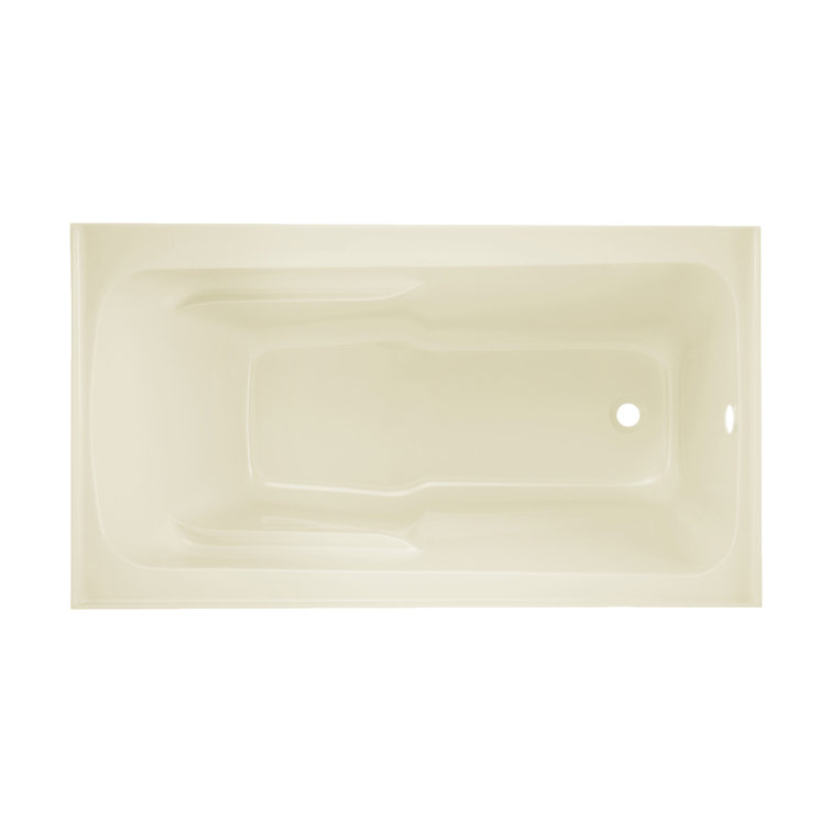 Voltaire Bisque Acrylic 54" x 30" Alcove Bathtub with Apron