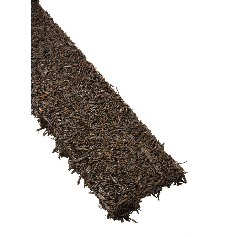 120" Black Recycled Rubber Garden Border Edging