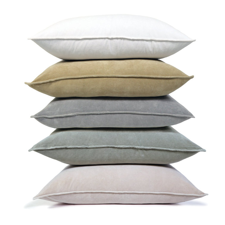 Bianca Natural Velvet Oversized 38"x36" Lumbar Pillow