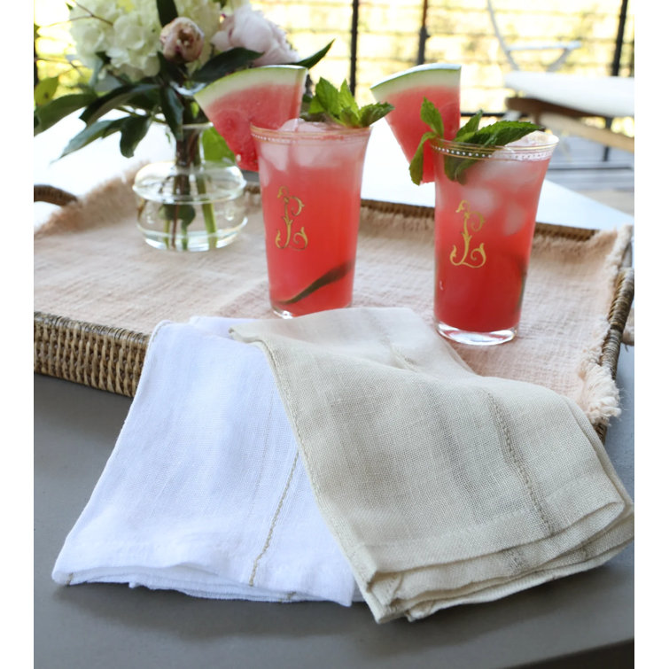 Ivory Cotton Linen Rectangle Placemats Set of 4