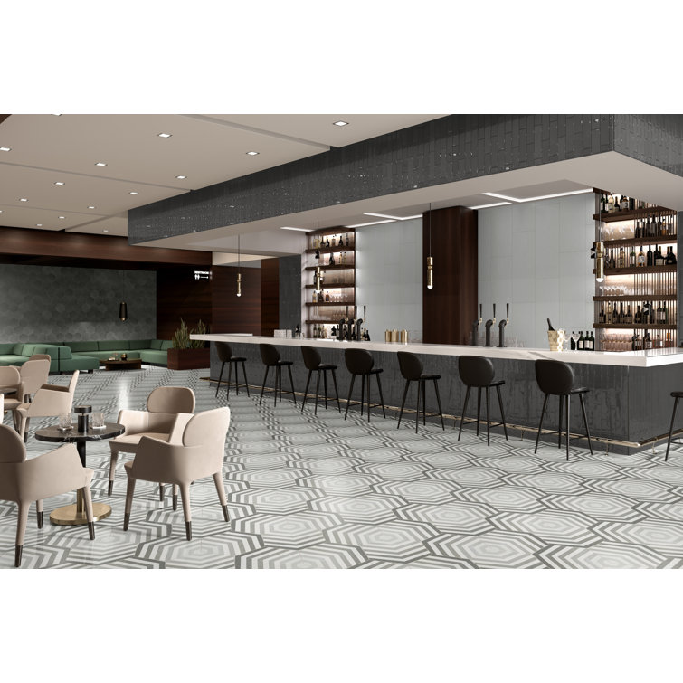 Charcoal Glossy Ceramic 3x12 Wall Tile for Bathroom and Kitchen